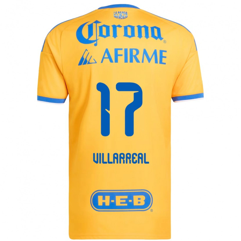 Danxen Mulher Camisola Natalia Villarreal #17 Amarelo Azul Principal 2026/27 Camisa