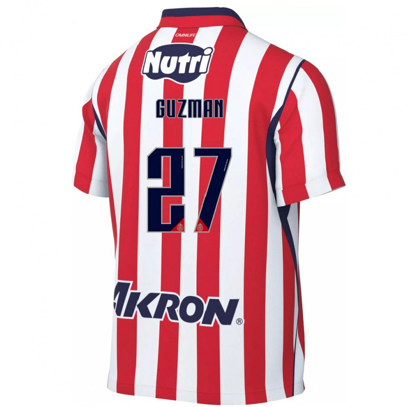Danxen Mulher Camisola Kinberly Guzmán #27 Vermelho Branco Principal 2026/27 Camisa