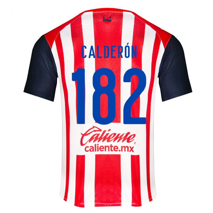 Danxen Mulher Camisola Leonel Calderón #182 Vermelho Preto Branco Principal 2026/27 Camisa