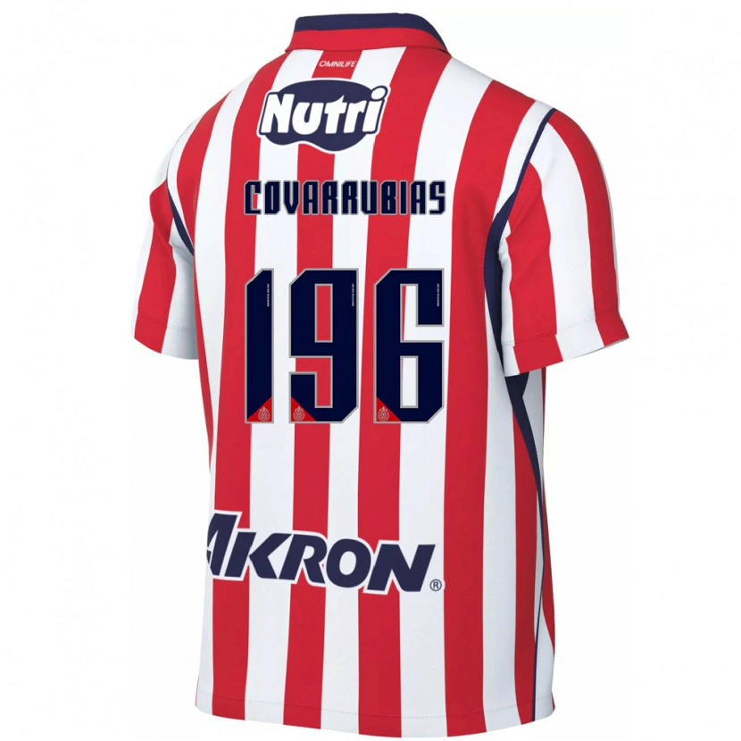 Danxen Mulher Camisola Diego Covarrubias #196 Vermelho Branco Principal 2026/27 Camisa