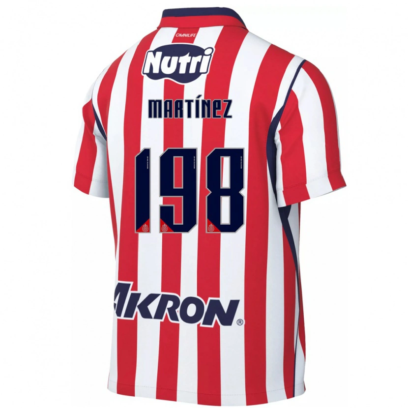 Danxen Mulher Camisola Andrew Martínez #198 Vermelho Branco Principal 2026/27 Camisa