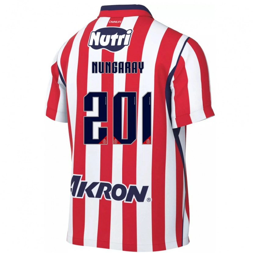 Danxen Mulher Camisola David Nungaray #201 Vermelho Branco Principal 2026/27 Camisa
