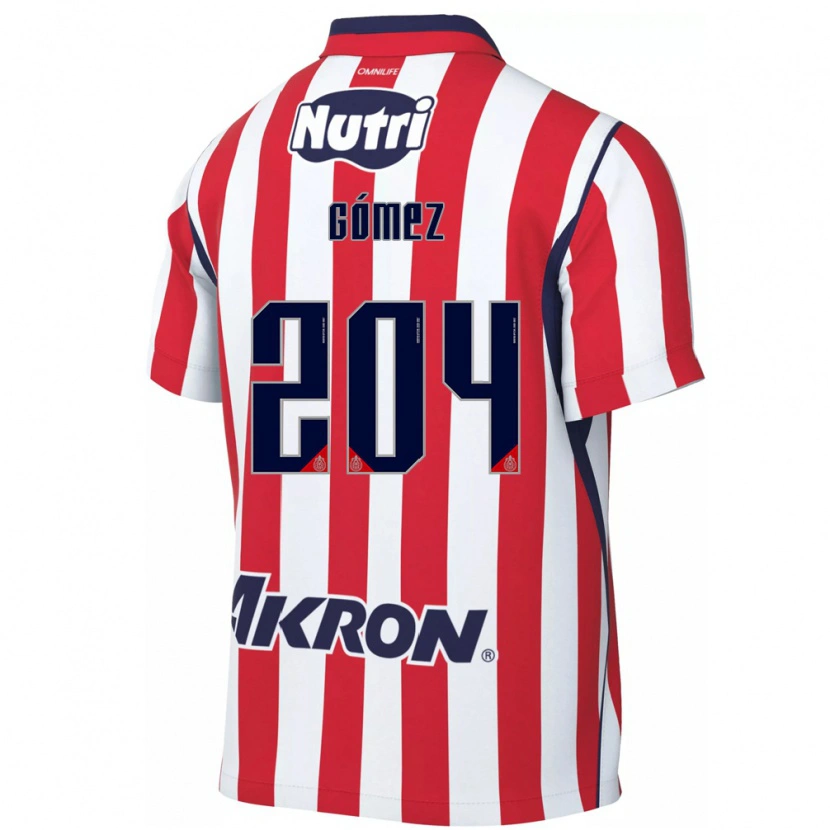 Danxen Mulher Camisola Luis Gómez #204 Vermelho Branco Principal 2026/27 Camisa