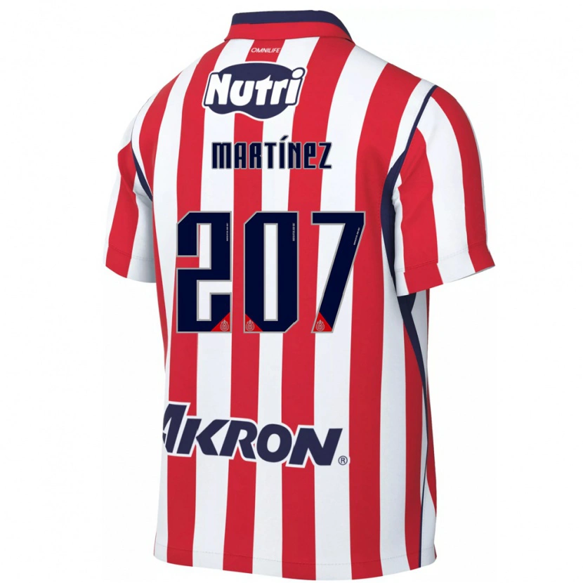 Danxen Mulher Camisola Raúl Martínez #207 Vermelho Branco Principal 2026/27 Camisa