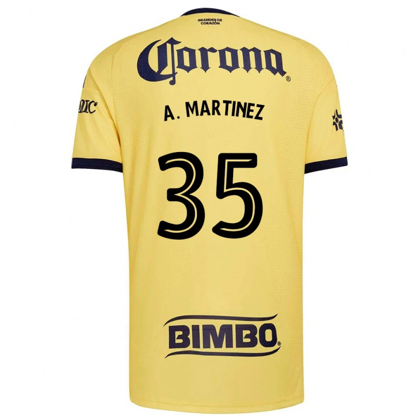 Danxen Mulher Camisola Arturo Martínez #35 Amarelo Vermelho Preto Principal 2026/27 Camisa