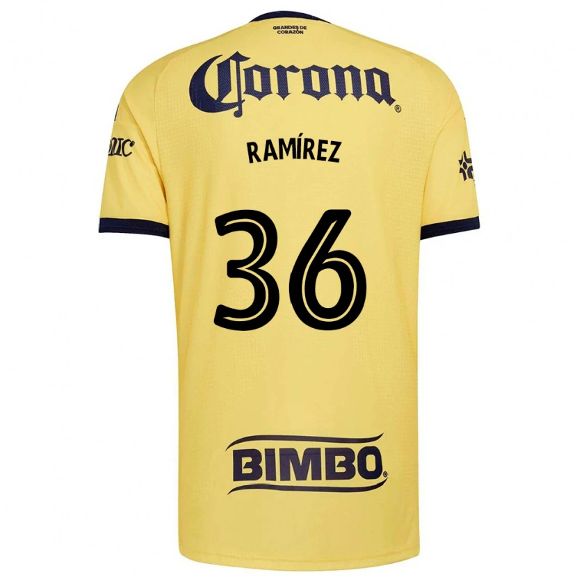 Danxen Mulher Camisola Miguel Ramírez #36 Amarelo Vermelho Preto Principal 2026/27 Camisa