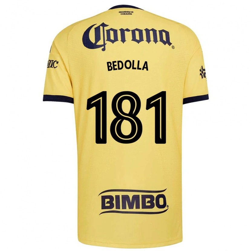 Danxen Mulher Camisola Paolo Bedolla #181 Amarelo Vermelho Preto Principal 2026/27 Camisa