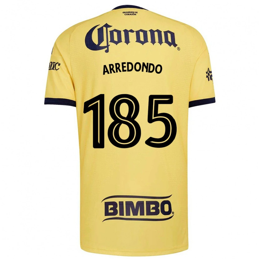 Danxen Mulher Camisola Aarón Arredondo #185 Amarelo Vermelho Preto Principal 2026/27 Camisa