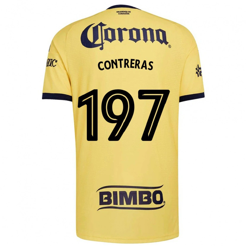Danxen Mulher Camisola Ángel Contreras #197 Amarelo Vermelho Preto Principal 2026/27 Camisa