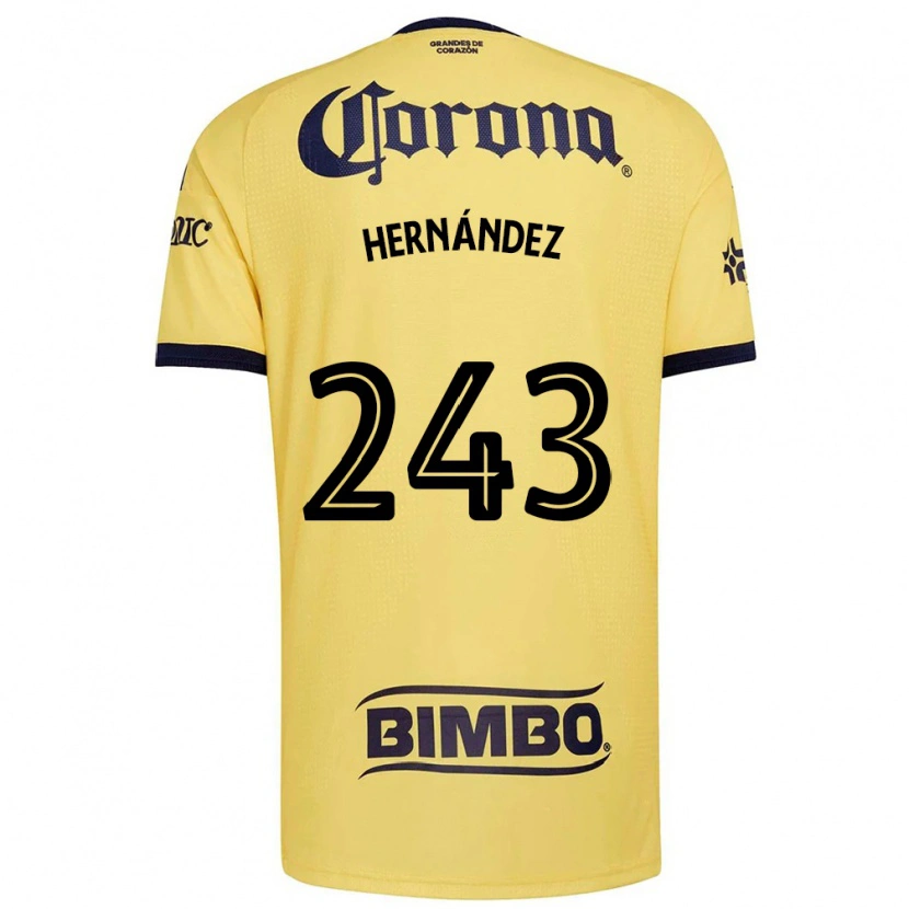 Danxen Mulher Camisola Eduardo Hernández #243 Amarelo Vermelho Preto Principal 2026/27 Camisa