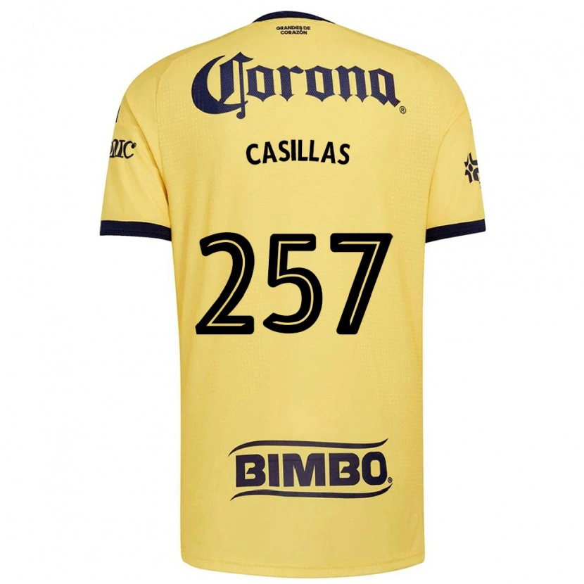 Danxen Mulher Camisola Iván Casillas #257 Amarelo Vermelho Preto Principal 2026/27 Camisa