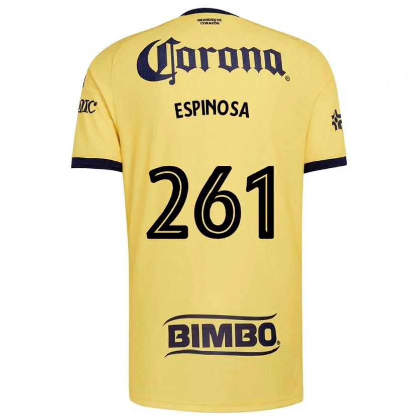 Danxen Mulher Camisola Diego Espinosa #261 Amarelo Vermelho Preto Principal 2026/27 Camisa