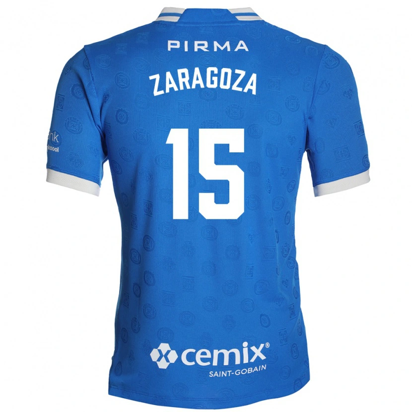 Danxen Mulher Camisola Nancy Zaragoza #15 Azul Branco Vermelho Principal 2026/27 Camisa