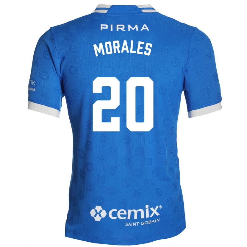Danxen Mulher Camisola Ivan Morales #20 Azul Branco Vermelho Principal 2026/27 Camisa