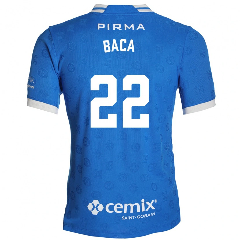 Danxen Mulher Camisola Rafael Baca #22 Azul Branco Vermelho Principal 2026/27 Camisa