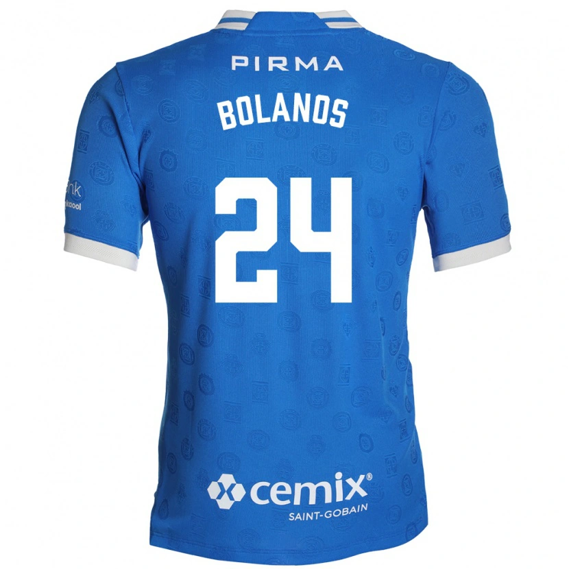 Danxen Mulher Camisola Jatziry Bolanos #24 Azul Branco Vermelho Principal 2026/27 Camisa