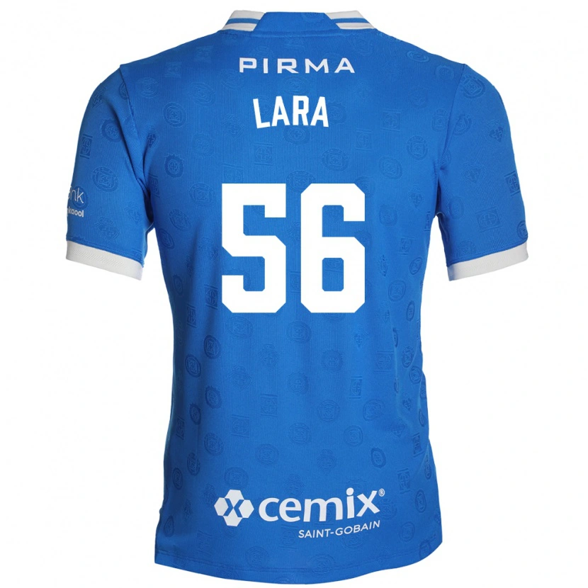 Danxen Mulher Camisola Jesús Lara #56 Azul Branco Vermelho Principal 2026/27 Camisa