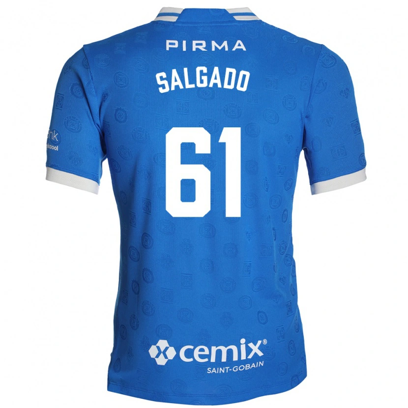 Danxen Mulher Camisola Bruno Salgado #61 Azul Branco Vermelho Principal 2026/27 Camisa