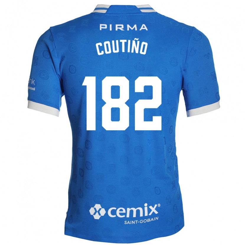 Danxen Mulher Camisola Santiago Coutiño #182 Azul Branco Vermelho Principal 2026/27 Camisa