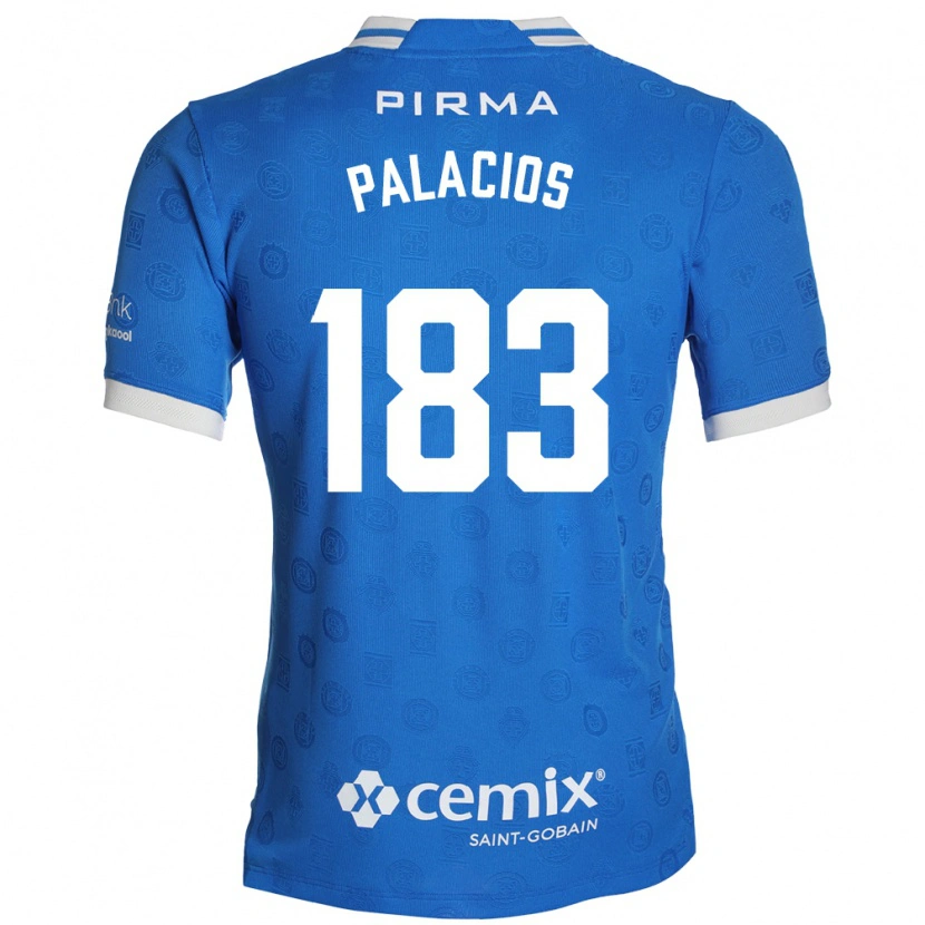Danxen Mulher Camisola Kelvin Palacios #183 Azul Branco Vermelho Principal 2026/27 Camisa