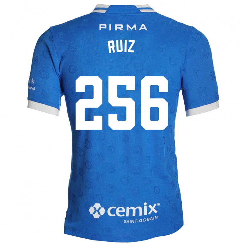 Danxen Mulher Camisola Fernando Ruiz #256 Azul Branco Vermelho Principal 2026/27 Camisa