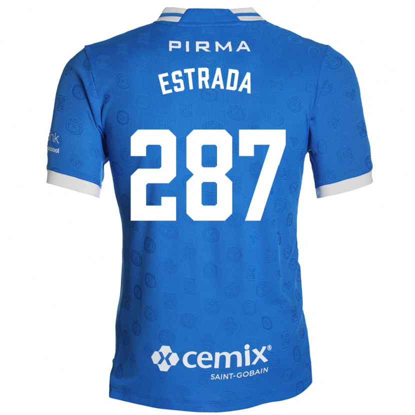 Danxen Mulher Camisola Hernán Estrada #287 Azul Branco Vermelho Principal 2026/27 Camisa