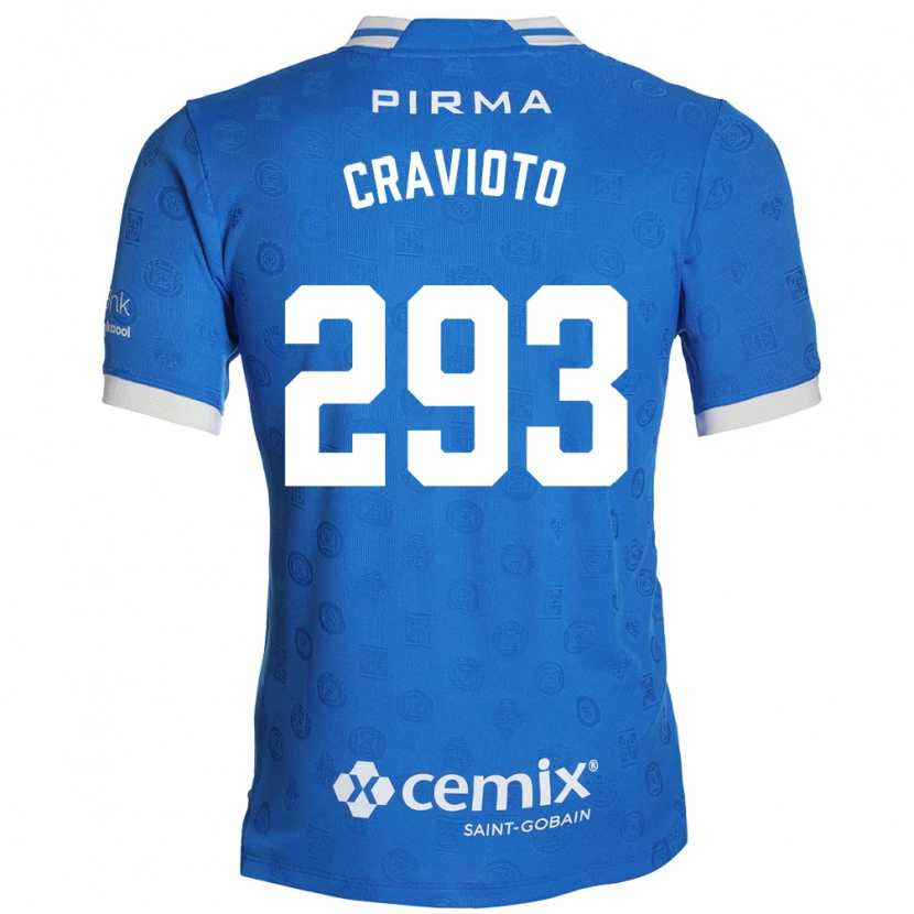 Danxen Mulher Camisola Aldo Cravioto #293 Azul Branco Vermelho Principal 2026/27 Camisa