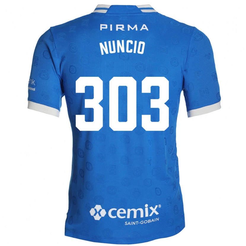 Danxen Mulher Camisola Carlos Nuncio #303 Azul Branco Vermelho Principal 2026/27 Camisa