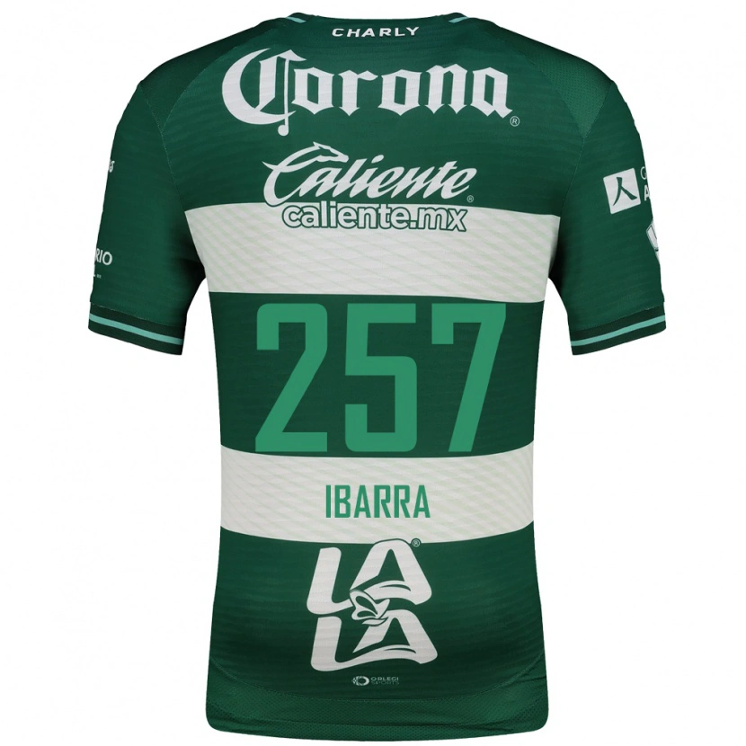 Danxen Mulher Camisola Ángel Ibarra #257 Verde Branco Principal 2026/27 Camisa