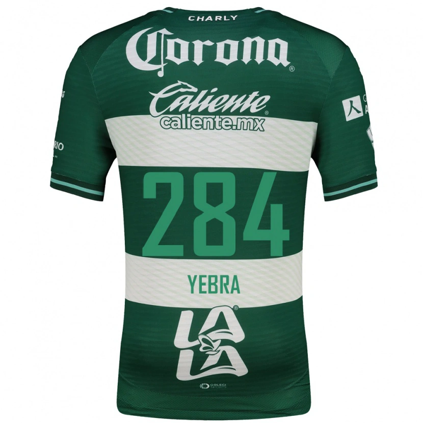 Danxen Mulher Camisola Patricio Yebra #284 Verde Branco Principal 2026/27 Camisa