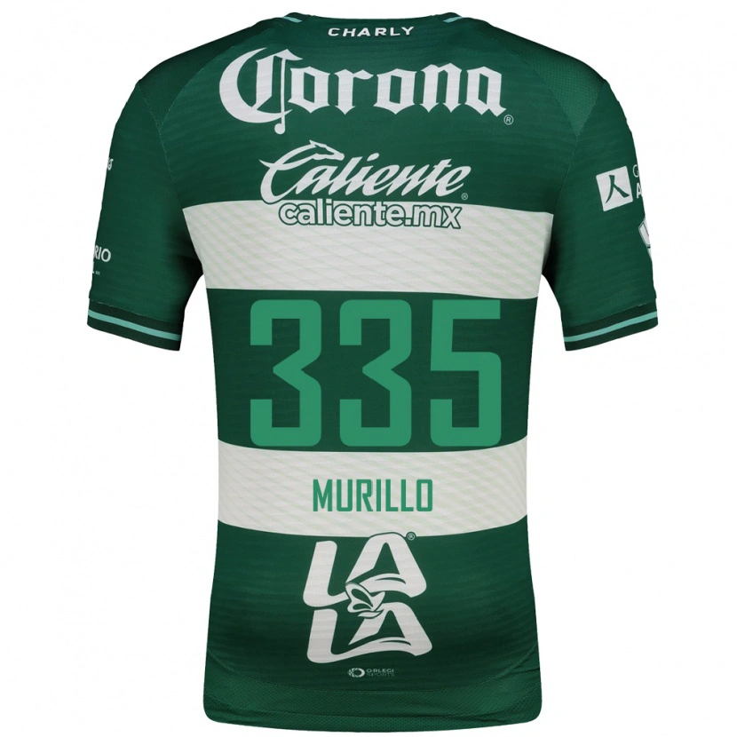 Danxen Mulher Camisola Doryan Murillo #335 Verde Branco Principal 2026/27 Camisa