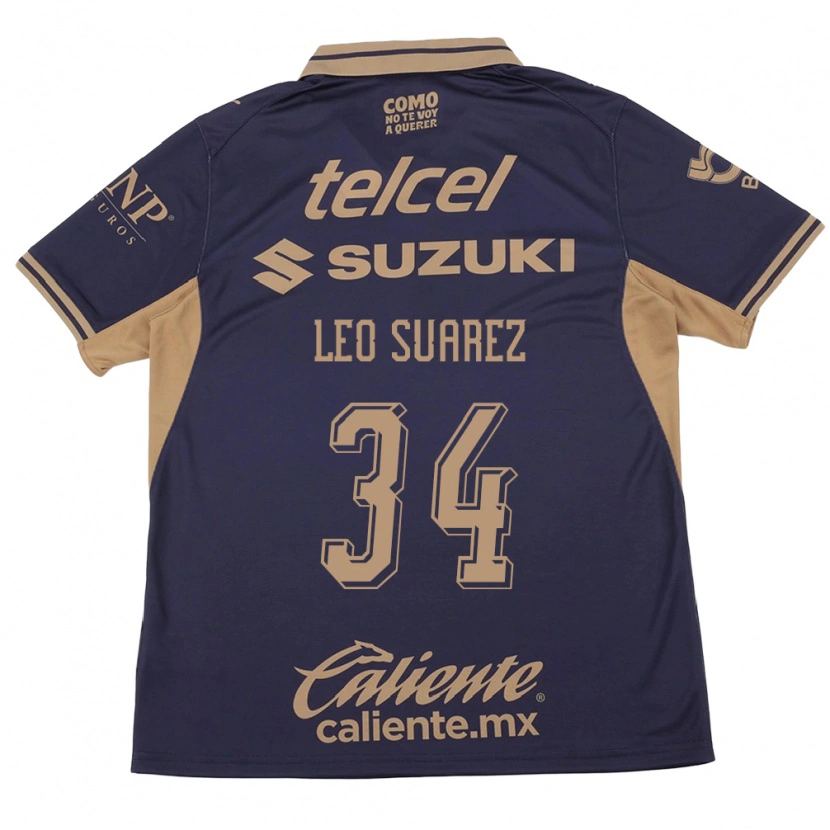 Danxen Mulher Camisola Leo Suárez #34 Roxo Marrom Principal 2026/27 Camisa