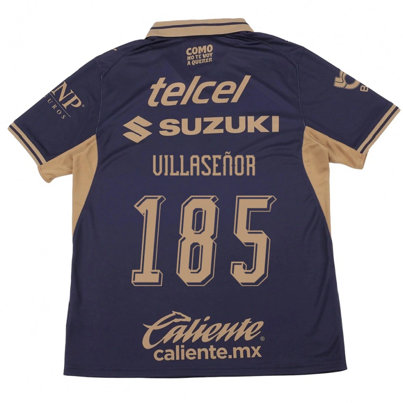 Danxen Mulher Camisola Emiliano Villaseñor #185 Roxo Marrom Principal 2026/27 Camisa