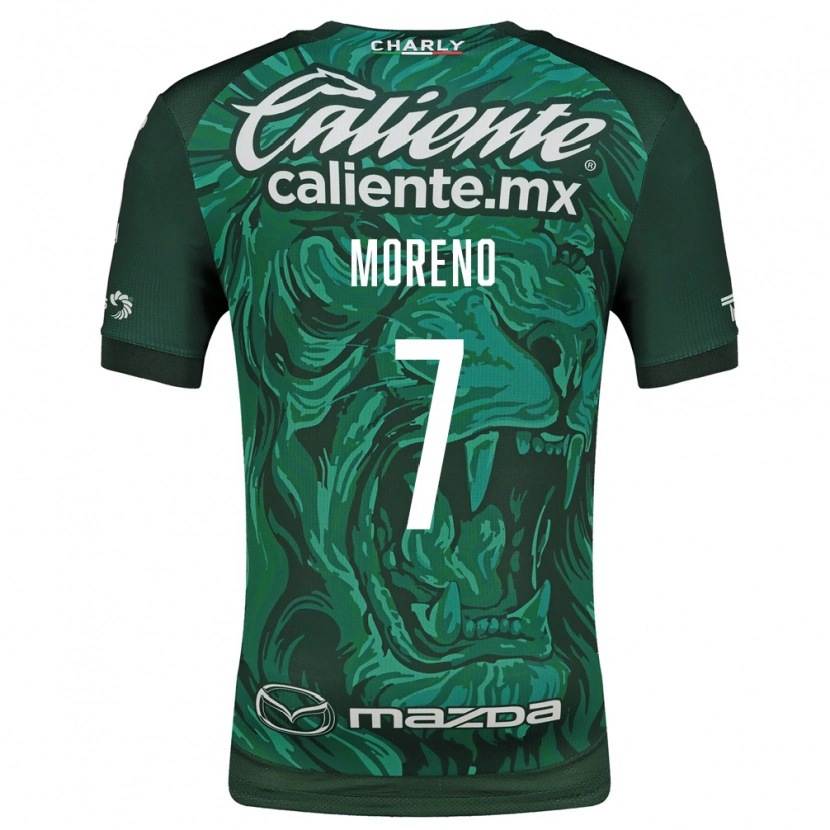 Danxen Mulher Camisola Iván Moreno #7 Verde Preto Principal 2026/27 Camisa
