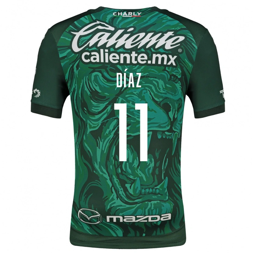 Danxen Mulher Camisola Ismael Díaz #11 Verde Preto Principal 2026/27 Camisa