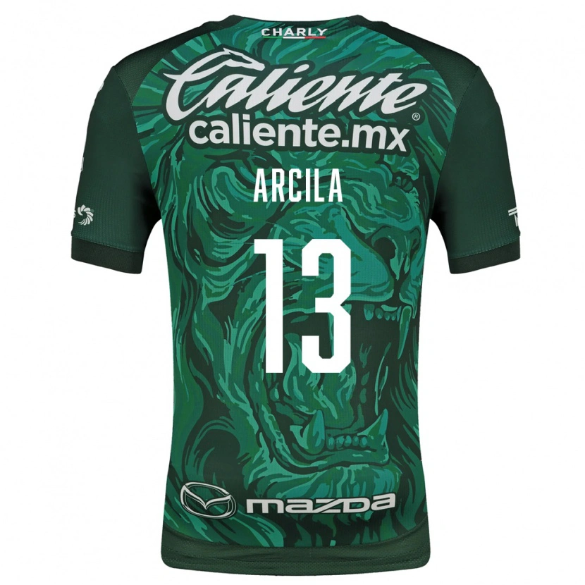 Danxen Mulher Camisola Daniel Arcila #13 Verde Preto Principal 2026/27 Camisa