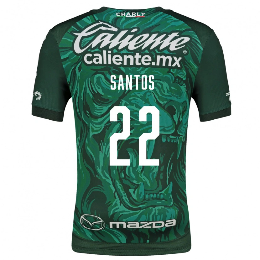 Danxen Mulher Camisola Sebastián Santos #22 Verde Preto Principal 2026/27 Camisa