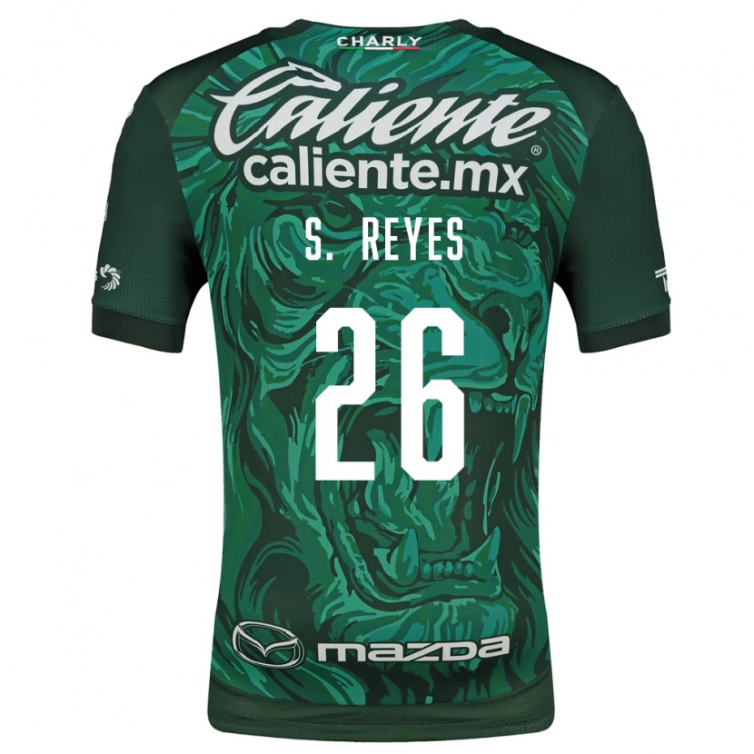 Danxen Mulher Camisola Salvador Reyes #26 Verde Preto Principal 2026/27 Camisa