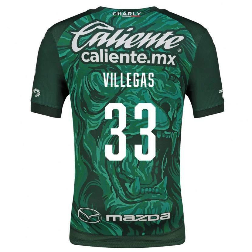 Danxen Mulher Camisola Abraham Villegas #33 Verde Preto Principal 2026/27 Camisa