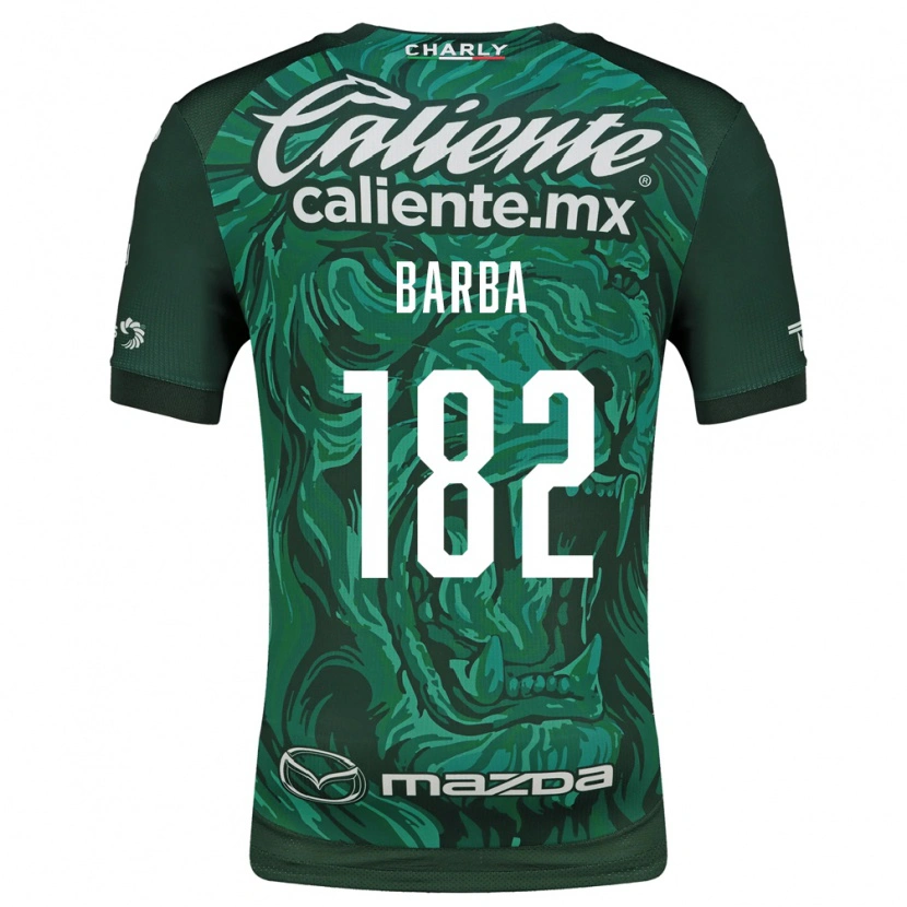 Danxen Mulher Camisola Austin Barba #182 Verde Preto Principal 2026/27 Camisa