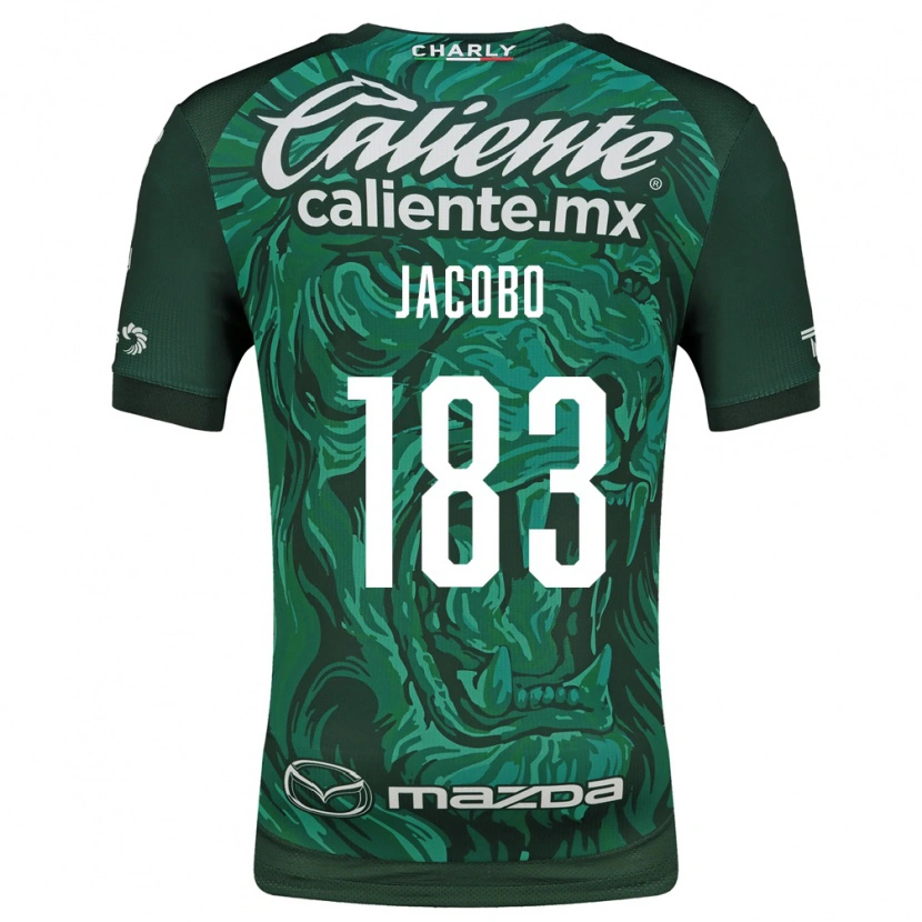 Danxen Mulher Camisola Sebastián Jacobo #183 Verde Preto Principal 2026/27 Camisa