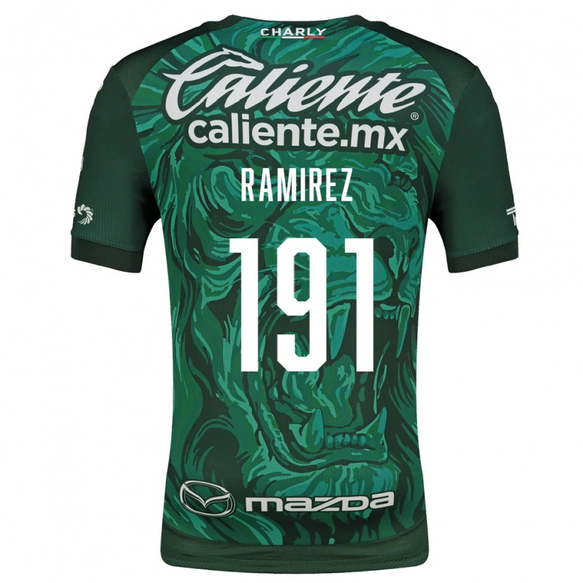 Danxen Mulher Camisola Ian Ramírez #191 Verde Preto Principal 2026/27 Camisa