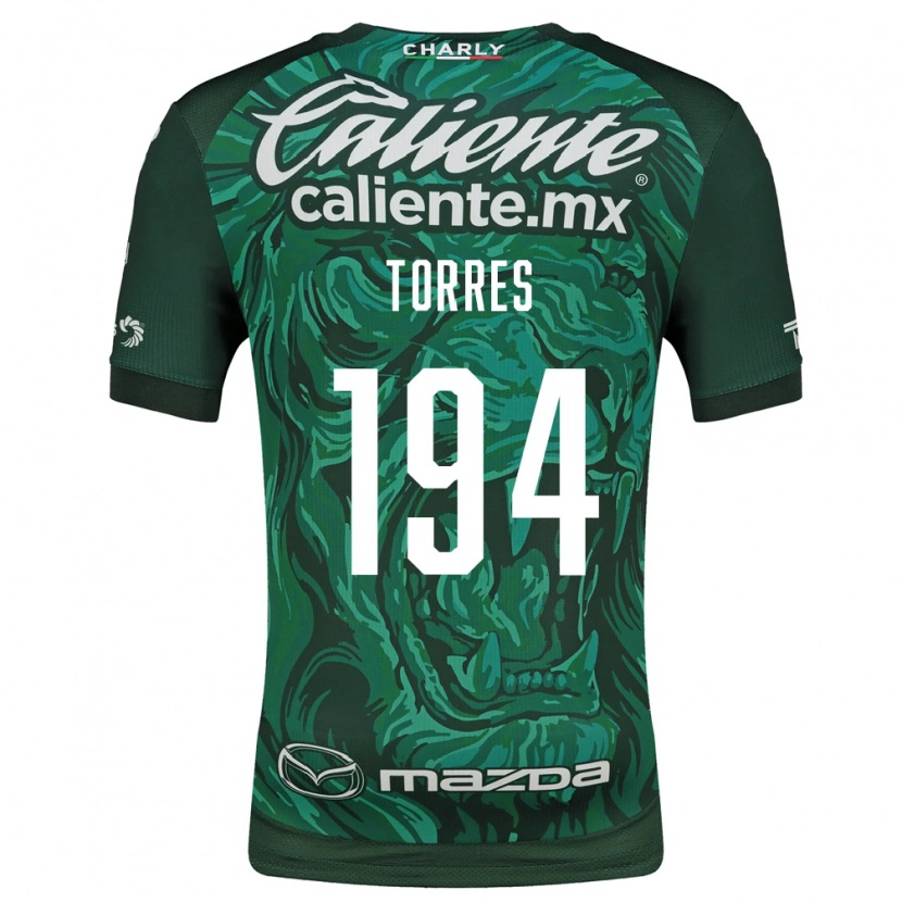 Danxen Mulher Camisola Erick Torres #194 Verde Preto Principal 2026/27 Camisa