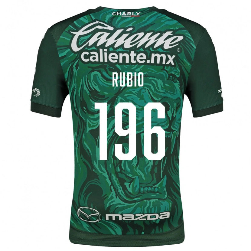 Danxen Mulher Camisola Jorge Rubio #196 Verde Preto Principal 2026/27 Camisa