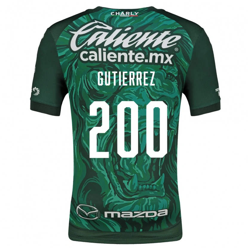 Danxen Mulher Camisola Alan Gutiérrez #200 Verde Preto Principal 2026/27 Camisa