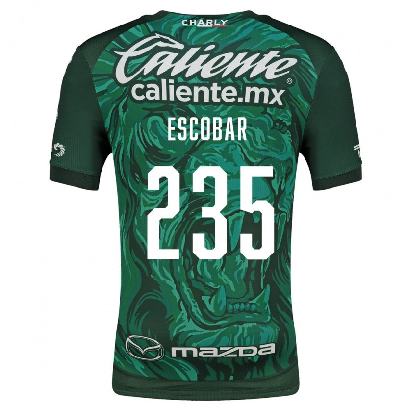 Danxen Mulher Camisola Erik Escobar #235 Verde Preto Principal 2026/27 Camisa