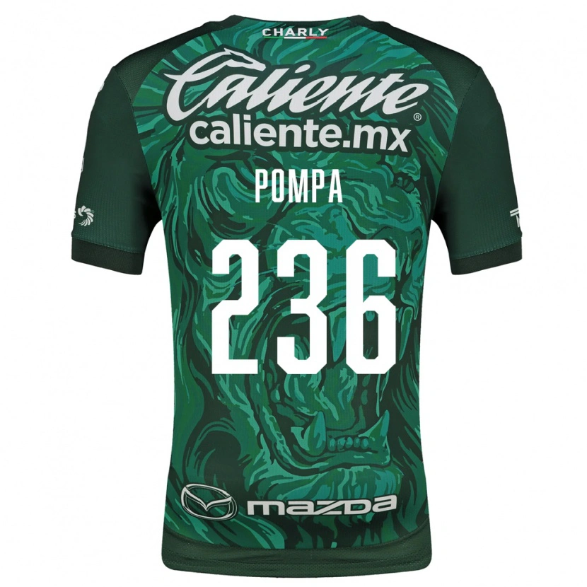 Danxen Mulher Camisola Gerardo Pompa #236 Verde Preto Principal 2026/27 Camisa
