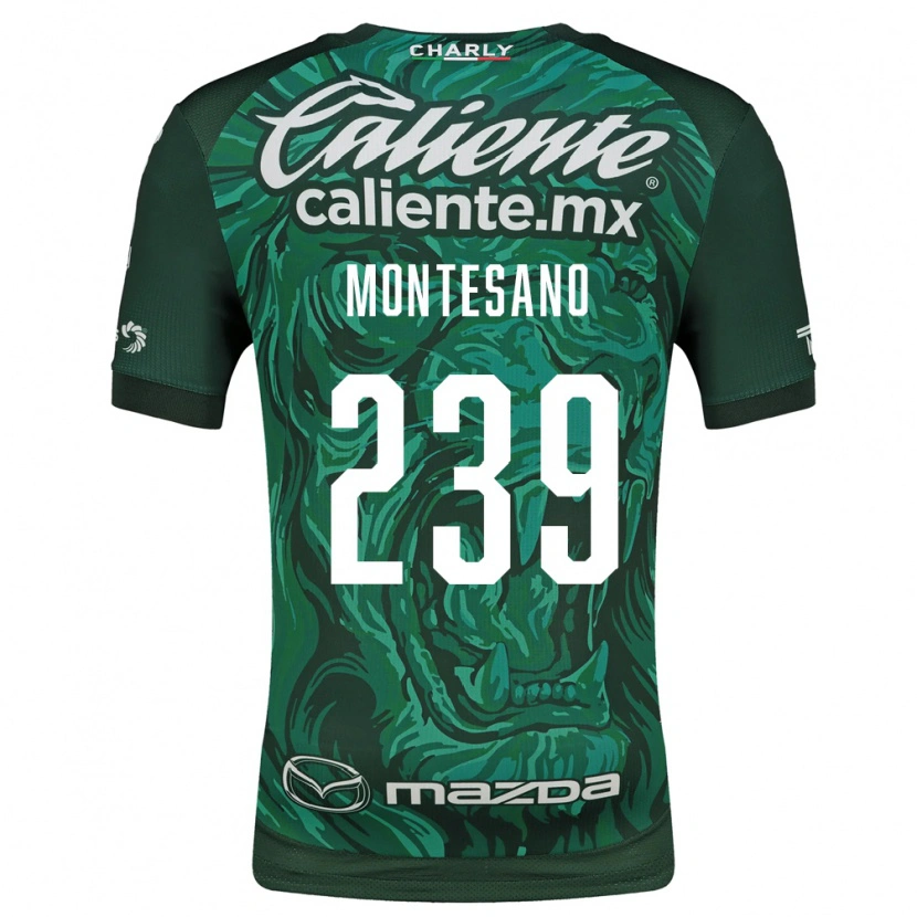 Danxen Mulher Camisola Jesús Montesano #239 Verde Preto Principal 2026/27 Camisa
