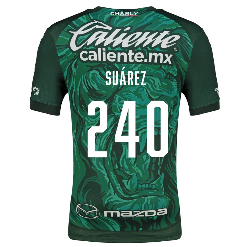 Danxen Mulher Camisola Donovan Suárez #240 Verde Preto Principal 2026/27 Camisa