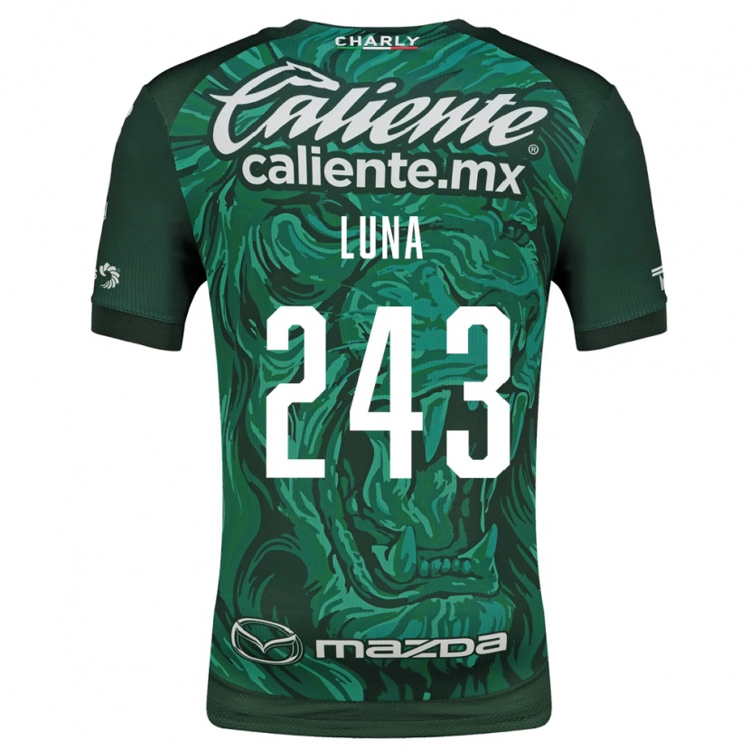 Danxen Mulher Camisola Sergio Luna #243 Verde Preto Principal 2026/27 Camisa
